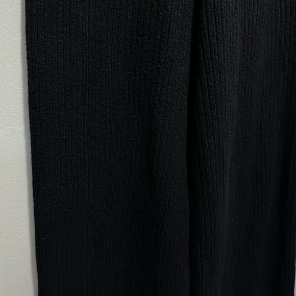Kate Hewko Black Knit Wide Leg Wool Blend Pants Size Medium Large - Picture 9 of 12